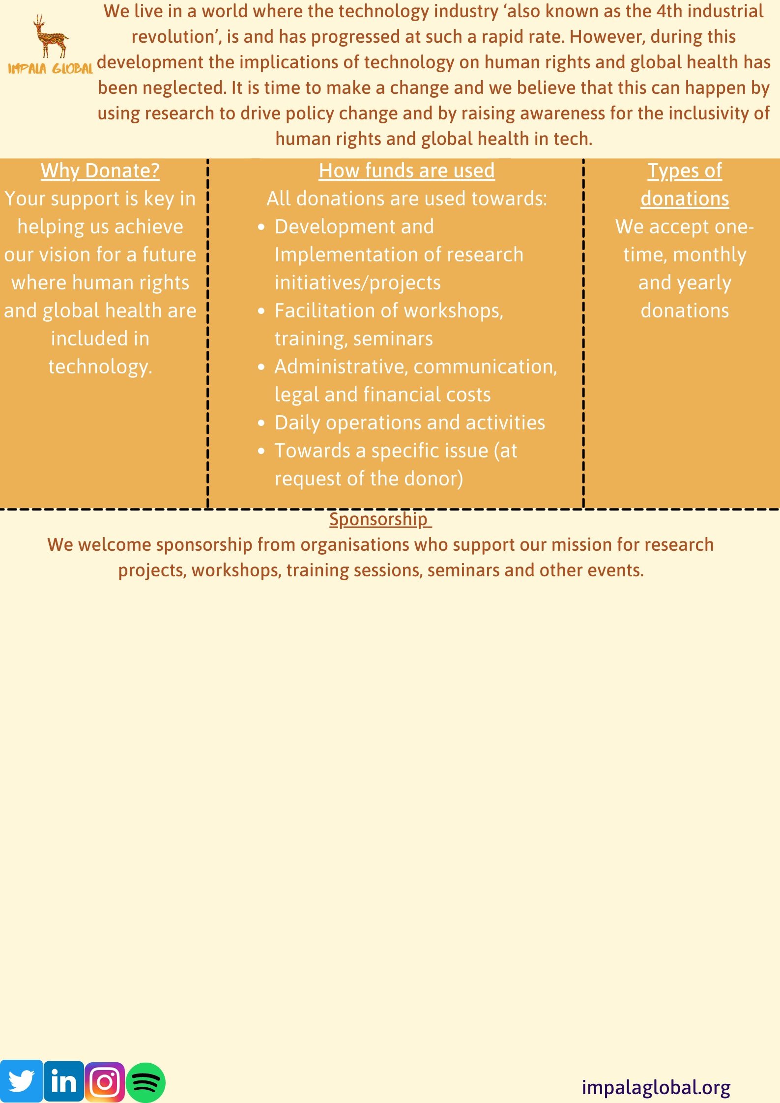 Support Us – Impala Global